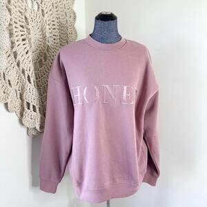 Six Stories Honey Pink Sweatshirt Size Large
